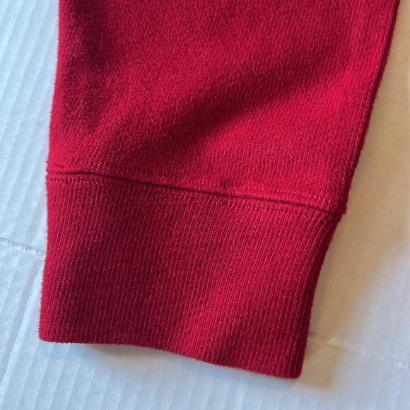 VTG-polo by Ralph Lauren-L-red-quarter zip, embroidered logo,long sleeve,sweater - Picture 6 of 14